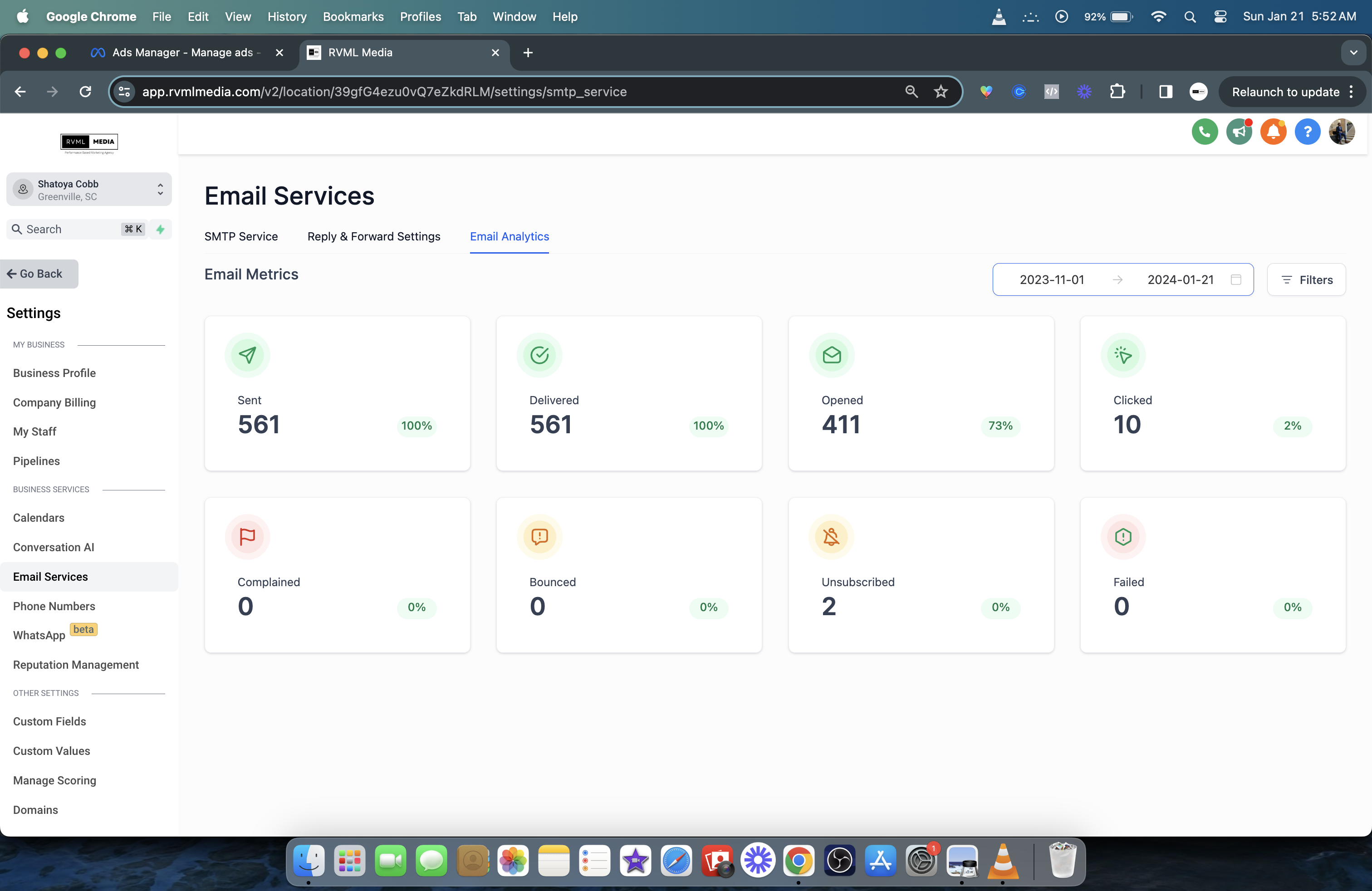 Email Stats